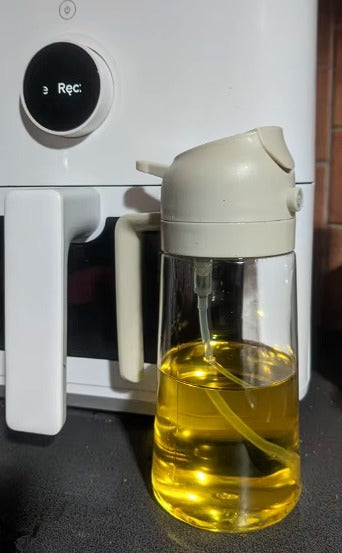 Oil Spray Bottle 500ml – Premium Kitchen Oil Mister for Cooking, Baking & Salad Dressing – Reusable & Eco-Friendly Oil Sprayer with Fine Mist Nozzle