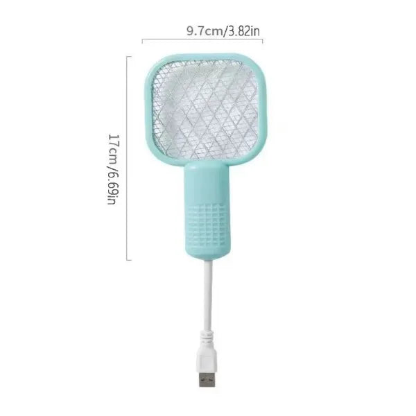 Mini USB Electric Mosquito Racket, Rechargeable Summer Fly Swatters Trap, Mosquito Swatter UV Light Sharp Sparking Racket