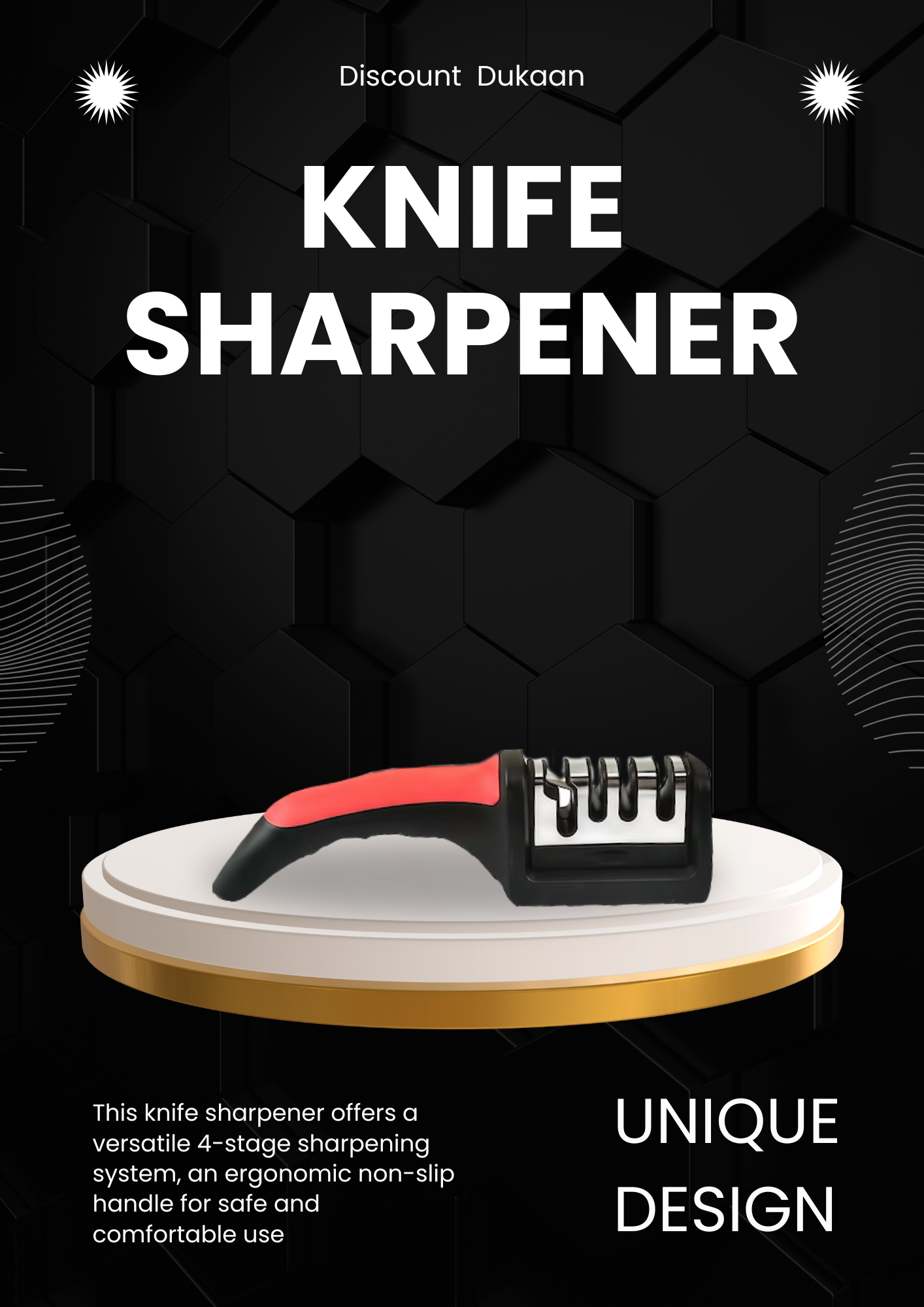Knife Sharpener Adjustable 4 in 1 Manual Knives and Scissor Sharpener Professional Blade Sharpening Tool Sharpener Stone