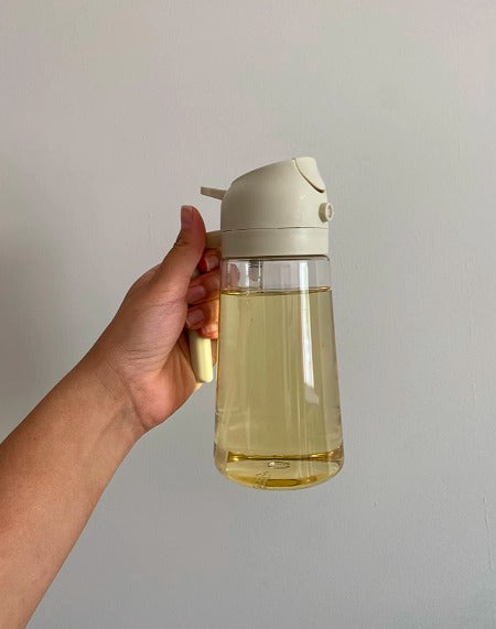 Oil Spray Bottle 500ml  – Premium Kitchen Oil Mister for Cooking, Baking & Salad Dressing – Reusable & Eco-Friendly Oil Sprayer with Fine Mist Nozzle