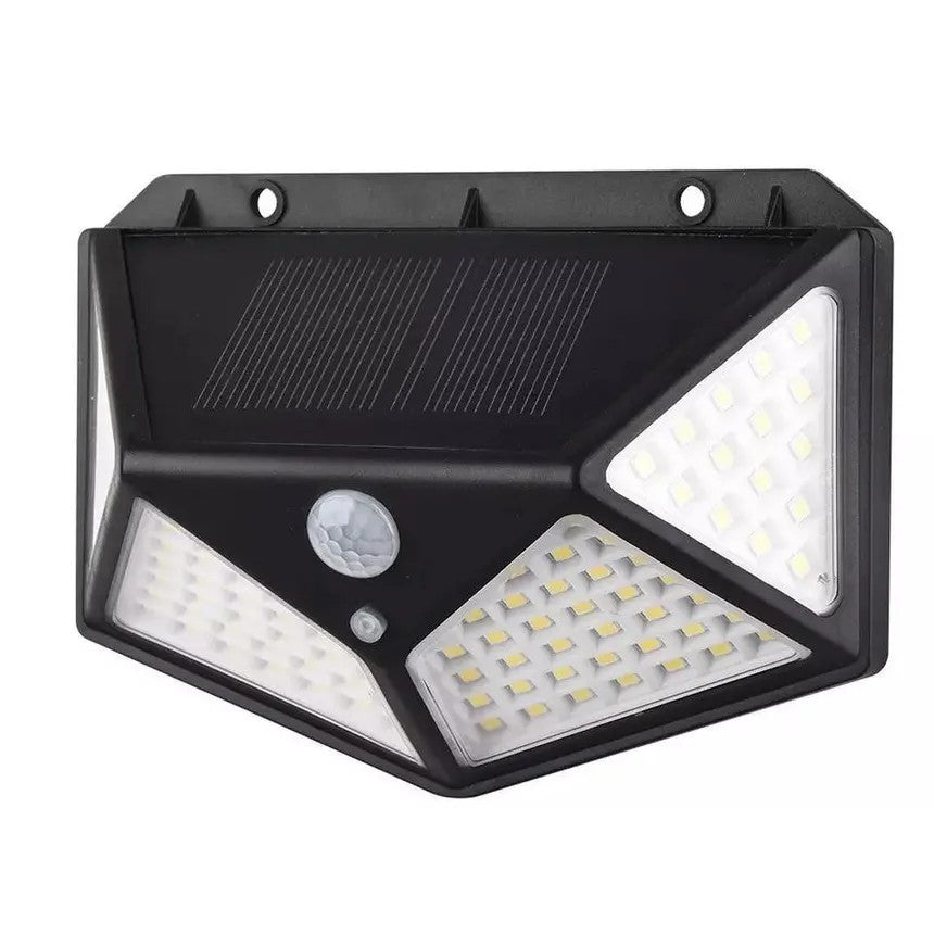 Solar Motion Sensor Lights, IP65 Waterproof Light Outdoor with 270 Degree Lighting Angle, 100 LEDs, Wireless Security Powered Wall Lights for Patio, Deck, Yard, Garden